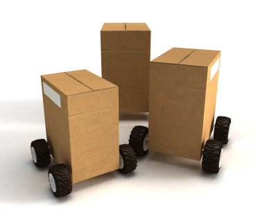 packages on wheels